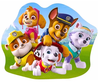 Produktbild von Dekokissen Paw Patrol -  Kinder Formkissen Kuschelkissen 34 x 26 cm