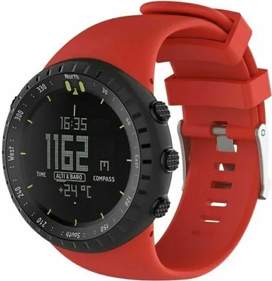 Produktbild von Strap-it Suunto Core Silikonarmband (Rot)