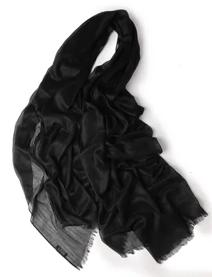 Image de Écharpe en cachemire 100% Pashmina - Noir