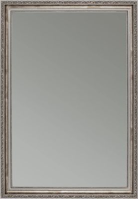 CLAMARO 'Viktor' Antik Wandspiegel mit Rahmen | Grau Silber | Shabby Chic Vintage Barock Spiegel mit Holzrahmen | Barockspiegel inkl. Metall Aufhänger und Montagematerial, Größe:50x70
