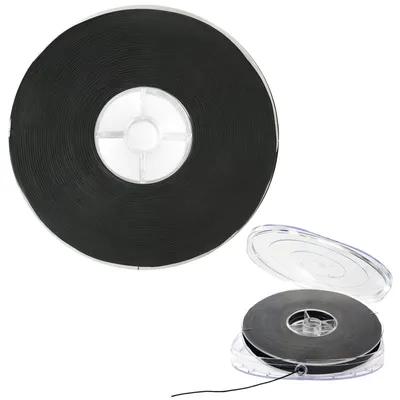 Produktbild von Elastisches Band für Armbänder - 1 mm x 150 m - Schwarz