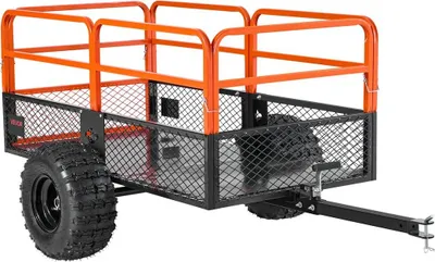Produktbild von Kippanhänger 1800 lbs 28 Kubikfuß Anhänger hinter Stahl-Gartenanhängerwagen