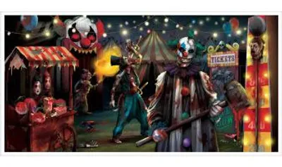 Productafbeelding van Banner Griezelig Carnevil Plastic 165,1 x 85 cm