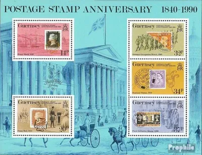 Produktbild von Briefmarken GB - Guernsey 1990 Mi Block6 (kompl.Ausg.) postfrisch Briefmarken