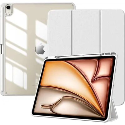 Immagine prodotto di Custodia protettiva per iPad Air da 13 pollici (modelli M3/M2, 2025/2024) con supporto per la Apple Pencil, trasparente, colore bianco