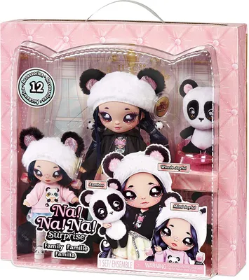 Produktbild von Na! Na! Na! Surprise Family - Panda Family, Modepuppe, Weiblich, Junge/Mädchen, Mehrfarbig