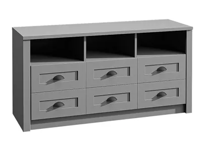 Image de AX LIVING Commode avec tiroirs Palmano K6T - largeur 130 cm, Gris