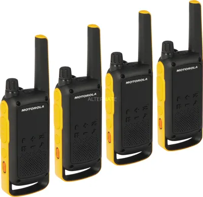 Obrázok produktu pre Motorola Talkabout T82 Extreme Quad Pack, Profesionálne mobilné rádio (PMR), 16 kanály/kanálov, 10000 m, LED, Micro-USB, 57 mm