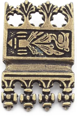 Produktbild von Spätmittelalter Gürtelendbeschlag Riemenzunge Reimenende 3cm 1450