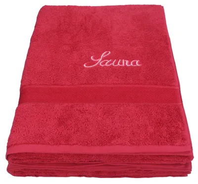 Produktbild von Betz 2 tlg. Saunatuch Saunahandtuch Saunatücher Set FRANCE 100% Baumwolle Größe 80x200 cm Farbe - bordeaux