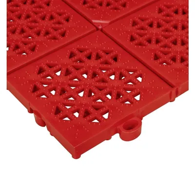 Produktbild von Kunststoff-Werkstattboden rot 30x30x1,1 cm