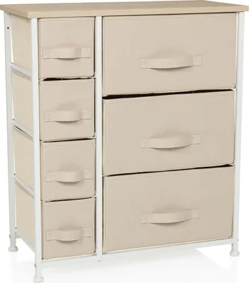 Produktbild von hjh LIVING Kommode mit 7 Schubladen FOLDRESS B Sideboard Schrank 73.0 x 63.5 x 30.0 cm