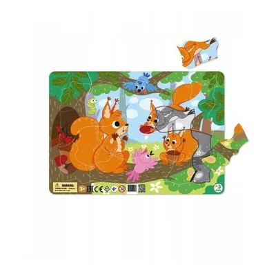 Produktbild von DoDo Puzzle mit Matte Eichhörnchen 21 Teile
