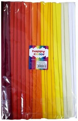 Zdjęcie produktu dla Bibuła marszczona mix kolorów ciepłych 25 x 200 cm 10 rolek