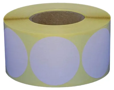 Produktbild von Klebepunkte auf Rolle / Durchmesser 60 mm / 1.000 Stück (Weiß, permanent haftend)