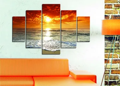 Produktbild von Wallity, ST063- MIR1962, Bunt, Leinwandbilder, 92 x 56 cm, 100% MDF (Dicke: 3 mm)
