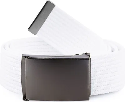 Image de Ceinture pour homme Ladeheid en tissu P10 (blanc-graphite, 120 cm (longueur totale 130 cm))