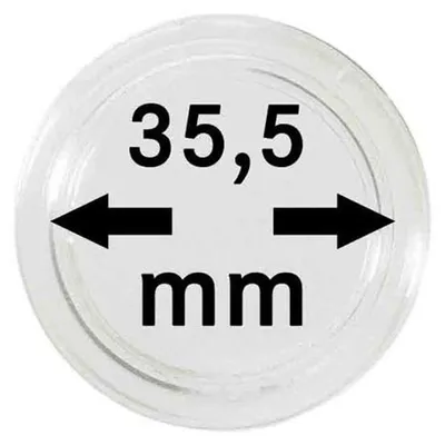 Produktbild von Lindner 2250355P Münzkapseln 35,5 mm-10er Pack