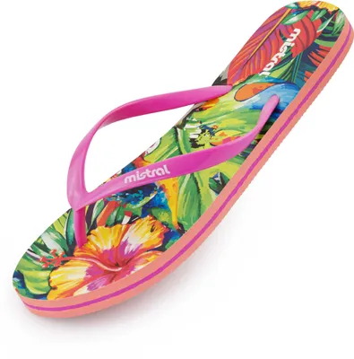 Produktbild von Damen-Flip-Flops Mistral Multiflower Flip-Flops Rosa - 40