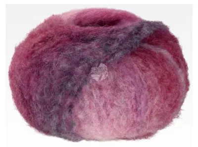 Produktbild von Gigante Multi | Voluminöses Alpakagarn mit Effektstruktur im bunten Ringelmix | Handstrickgarn aus 70% Alpaka (Fein) & 30% Polyamid | 50g Wolle, Stricken & Häkeln | 150m Garn