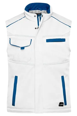 Produktbild von Workwear Softshell Padded Vest - COLOR - white/royal, Gr. L
