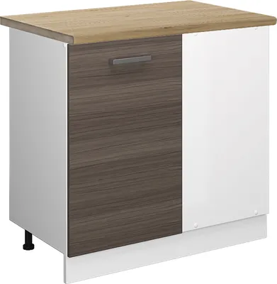 Produktbild von Eckunterschrank Vicco R-Line Edelgrau 86 cm , AP Eiche, Model 45836