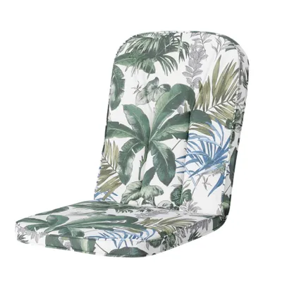 Produktbild von Madison Tuinstoelkussen Carlo / Calvia Outdoor Kissen in Blau-Gelb, 101x47cm, 5cm Dick, Mit Befestigungsbändern