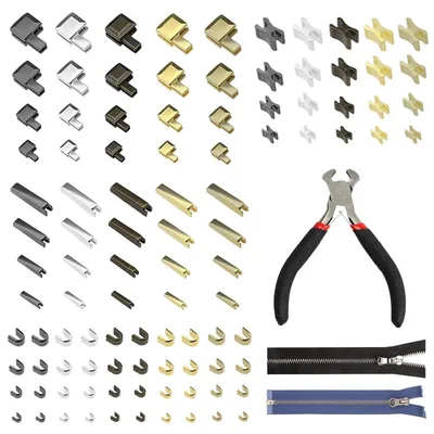 Reißverschluss-Reparaturset, 101-teilig, Metall, mit Zange