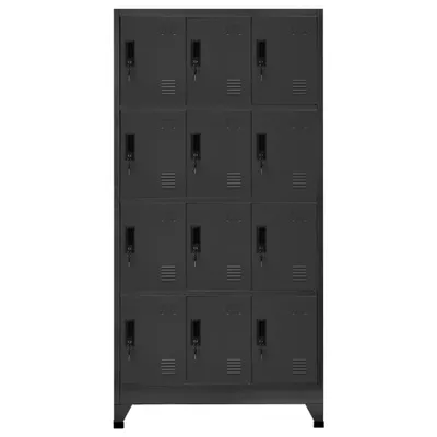 Immagine prodotto di Armadietto con Serratura Antracite 90x45x180 cm in Acciaio