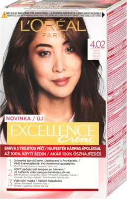 Immagine prodotto di Colore permanente per capelli Excellence Creme, 4.02 Brown Rainbow