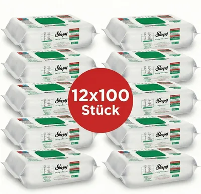 Obrázek produktu pro Sleepy Easy Clean Oberflächenreinigungstücher White Soap 12x100 STÜCK