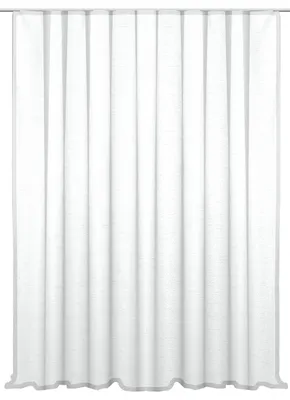 Produktbild von Vorhang weiß Kräuselband 300x245 cm Seidenglanz halbtransparent Gardine extra breit