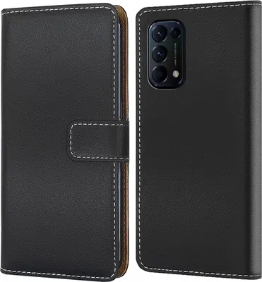 Produktbild von Handy Tasche für OPPO Find X3 Lite Schutzhülle Bookstyle Etui Klapphülle Wallet Flip Cover Case Schwarz