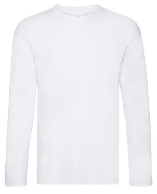 Immagine prodotto di Fruit of the Loom - Maglietta "Original" da uomo a maniche lunghe FK1869 (M) (bianca)