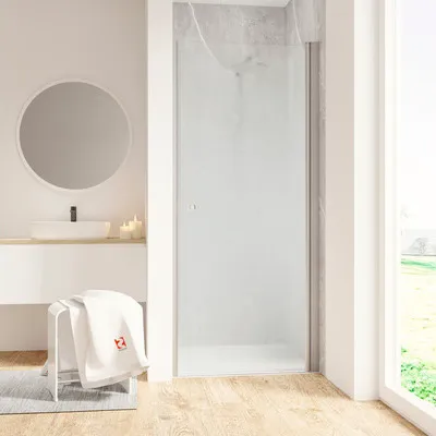 Produktbild von SCHULTE Duschtür in Nische Garant 2.0 90 x 90 x 200 cm Profilfarbe aluminium Glasdekor Nebel