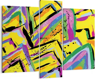 Produktbild von Bild auf Leinwand - Leinwandbild - Abstraktion modern - 95x80cm - Wand Bild - Wanddeko - Wandbilder - Leinwanddruck - Bilder - Kunstdruck - Wanddekoration - Leinwand bilder - Wandkunst - CB95x80-4111