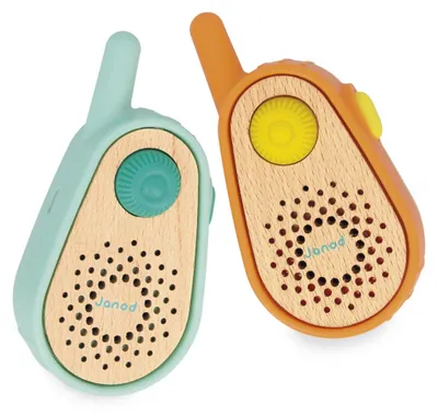 Produktbild von Janod – Mein erstes wiederaufladbares Walkie-Talkie für Kinder – Reichweite 300