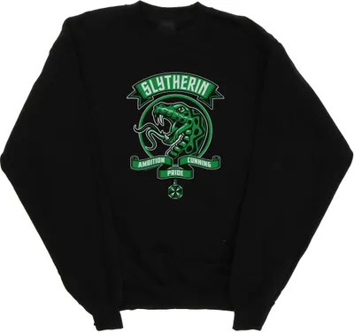 Produktbild von Harry Potter - "Slytherin" Sweatshirt für Damen BI21108 (M) (Schwarz)