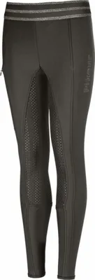 Immagine prodotto di PIKEUR IDA ATHL. Pantaloni a zampa da bambino GR / GRIP a sella intera blackolive Basic, taglia:170