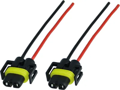 Produktbild von 2x H8 H11 Stecker Fassung Sockel Lampenfassung Lampensockel Lampenstecker PGJ19-1 PGJ19-2 mit Kabel
