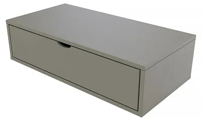 Produktbild von Aufbewahrungswürfel Holz 100x50 cm + Schublade - Grau