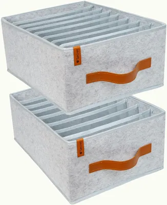 Produktbild von Kleiderschrank-Organizer – Set mit 2 Stück – für Jeans und Unterwäsche