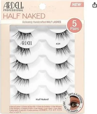 Obrázok produktu pre Ardell | Half Lashes Half Naked 434 - čierna - 5 párov - prirodzený efekt - pohodlné nosenie