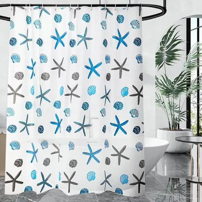 Zdjęcie produktu dla Wodoodporna przezroczysta zasłona prysznicowa 80 x 200 cm, PEVA