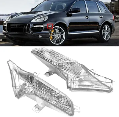 Produktbild von Paar Seitenmarkierungsleuchtenabdeckungen für den vorderen Kotflügel 95563103501 Passend für Porsche Cayenne 08-10