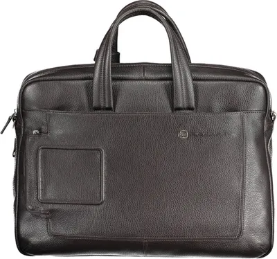 Produktbild von Hochwertige braune Herren-Aktentasche mit Laptopfach und Riemen