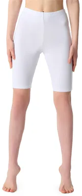 Imagen del producto de Leggings cortos para mujer de Bellivalini, confeccionados en viscosa, modelo BLV50-207 (blanco, talla S)