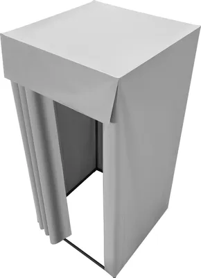 Zdjęcie produktu dla SucceBuy Przenośny parawan do przebieralni szaro-biały 99x99x198cm
