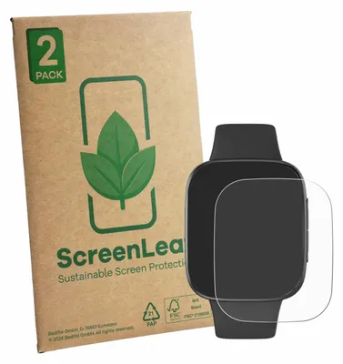 Produktbild von 2x ScreenLeaf Schutzfolie für Quican GTX20 nachhaltiger Displayschutz Display Schutz Folie Klar Transparent