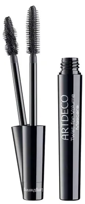 Zdjęcie produktu dla ARTDECO Twist For Volume, Czarny, Wydłużanie, Zwiększanie objętości, 8 ml, Kobiety, Wosk Carnauba, Olej rycynowy, AQUA (WATER), GLYCERYL STEARATE, COPERNICIA CERIFERA CERA (COPERNICIA CERIFERA (CARNAUBA) WAX),...